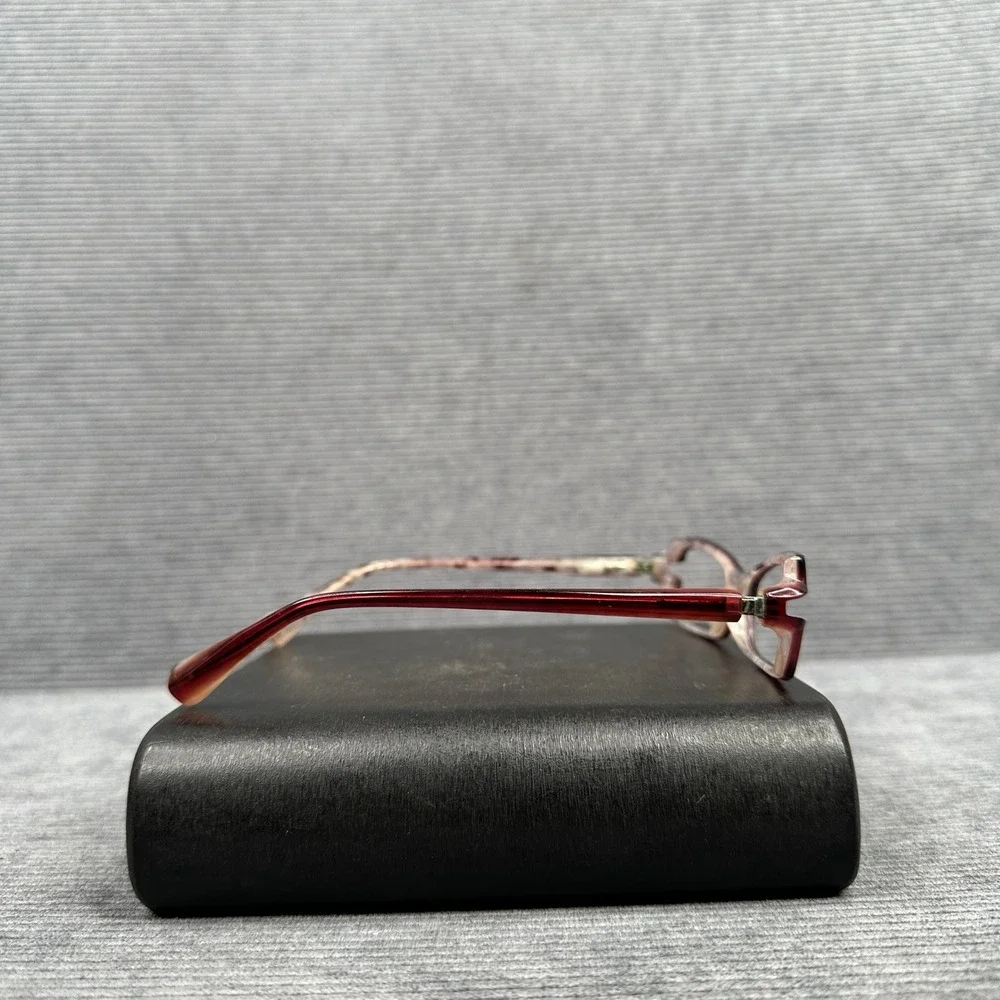 Alain Mikli A0514 15 Burgundy Marbled Rectangular y2k Eyeglasses Frames France